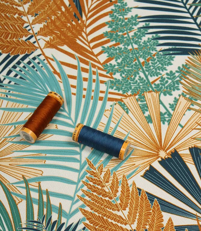 Fern Outdoor Fabric / Blue