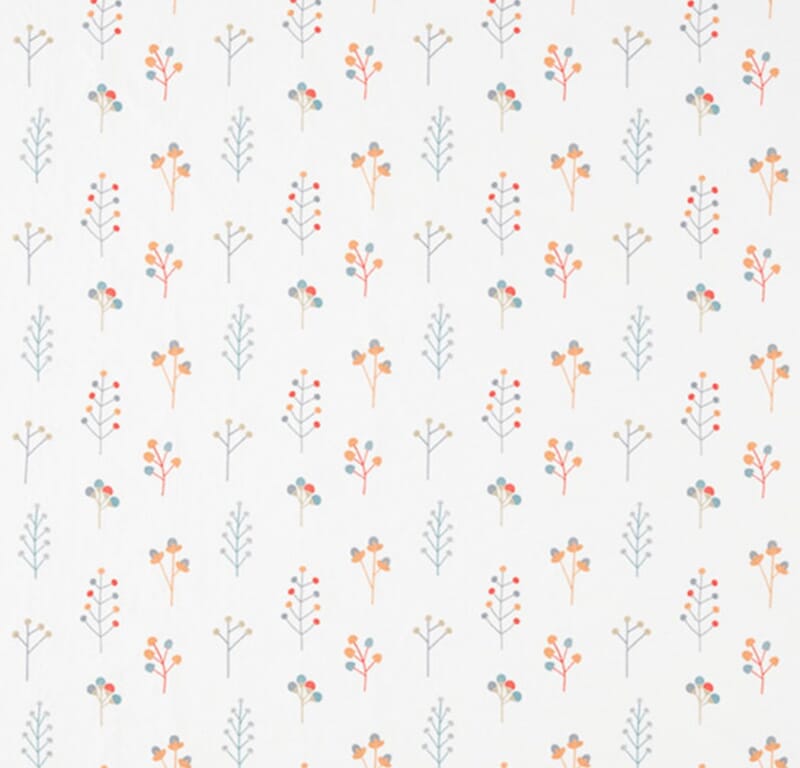 Watermelon / Tangerine / Slate Mukula Fabric