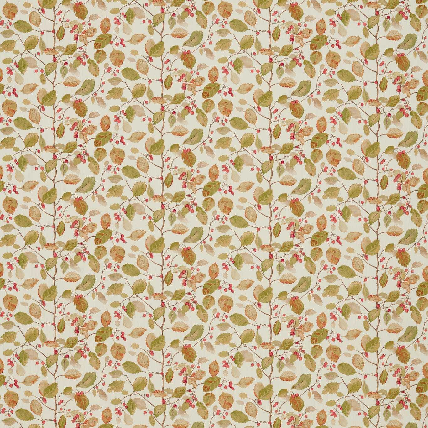 Rosehip / Moss Woodland Berries  Fabric