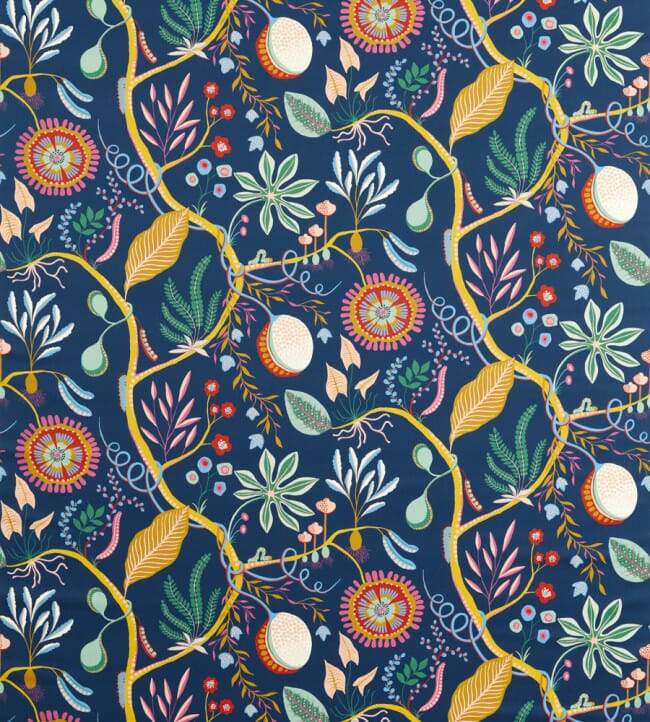 Midnight Jackfruit And The Beanstalk Fabric