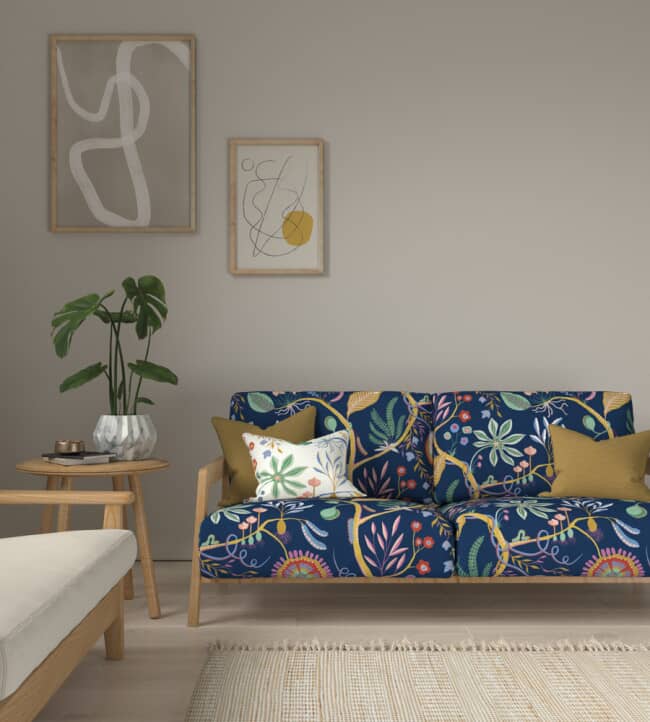 Scion Jackfruit And The Beanstalk Fabric / Midnight