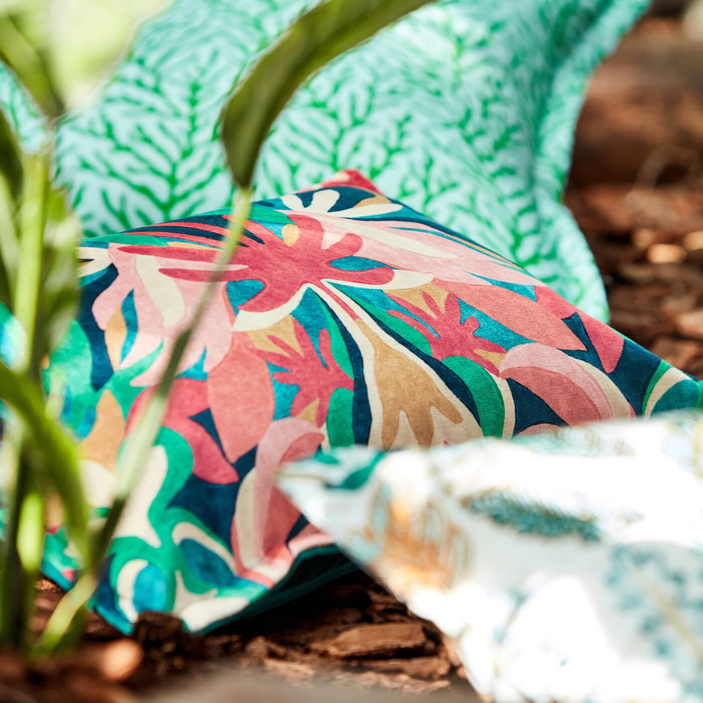 Harlequin Melora Fabric / Brazilian Rosewood / Ink / Amazonia