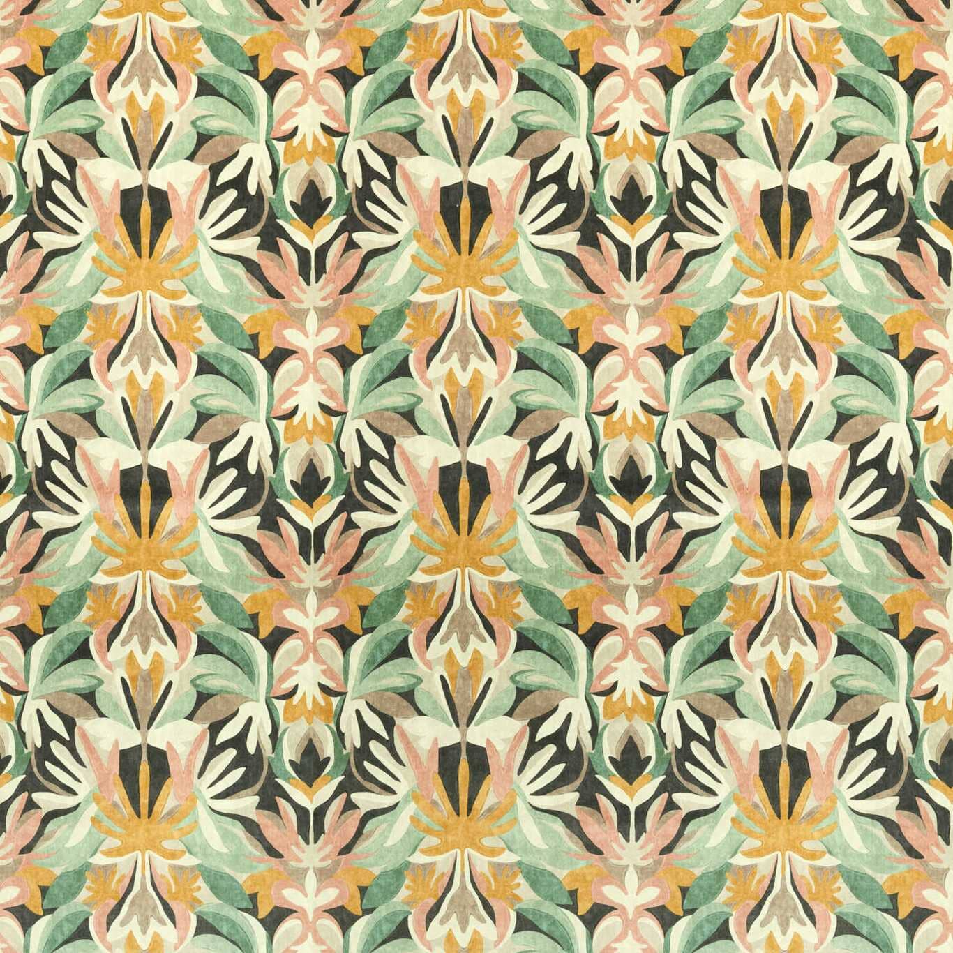 Harlequin Melora Fabric / Positano / Succulent / Amber Light