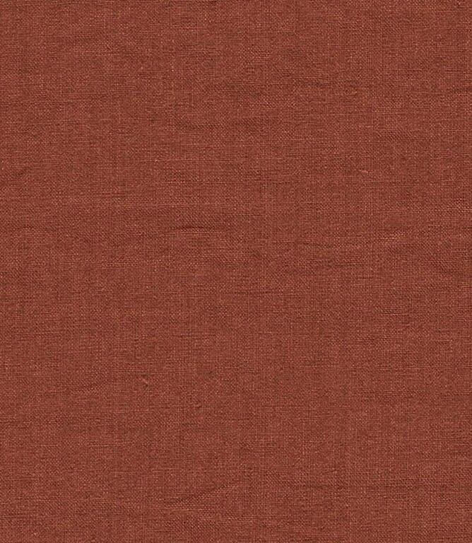 Brick Rue Linen Fabric