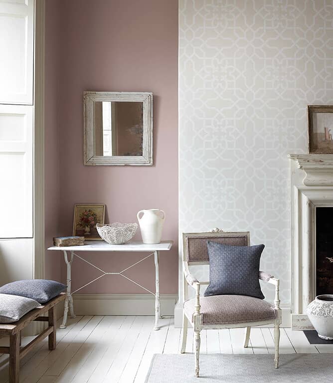 Sanderson Linden Fabric / Wedgwood Ivory