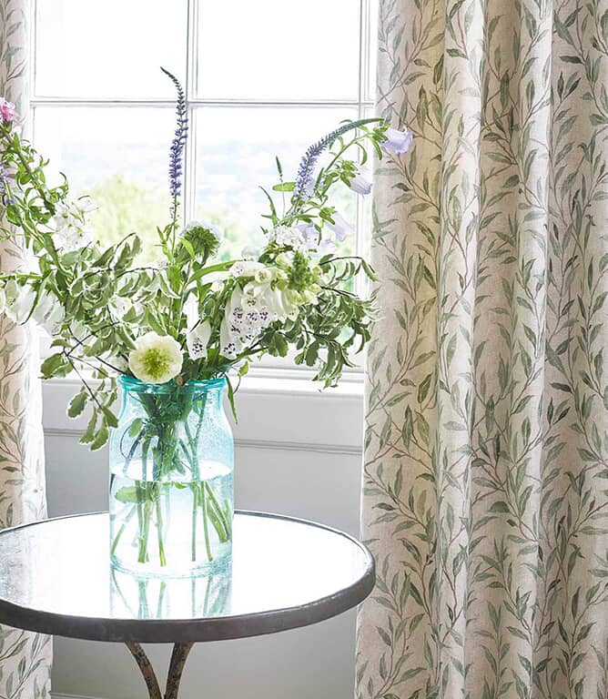 Sanderson Osier Fabric / Wedgwood / Silver