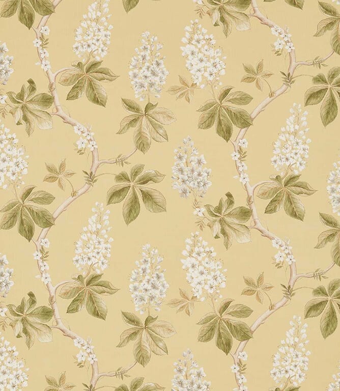 Lemon / Lettuce Chestnut Tree Fabric