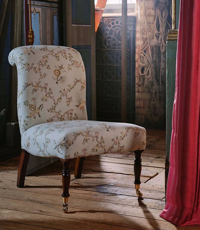 Sanderson Trelliage Fabric / Aphrodite / Blush