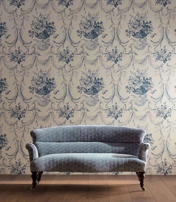 Sanderson Faraday Velvet Fabric / Putty