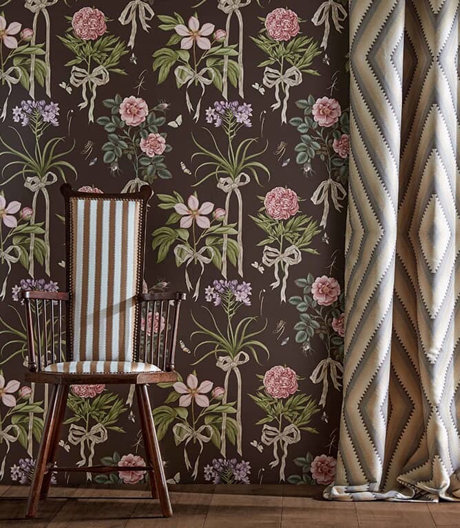 Sanderson Regency Aperigon Fabric / Nut / Alabaster