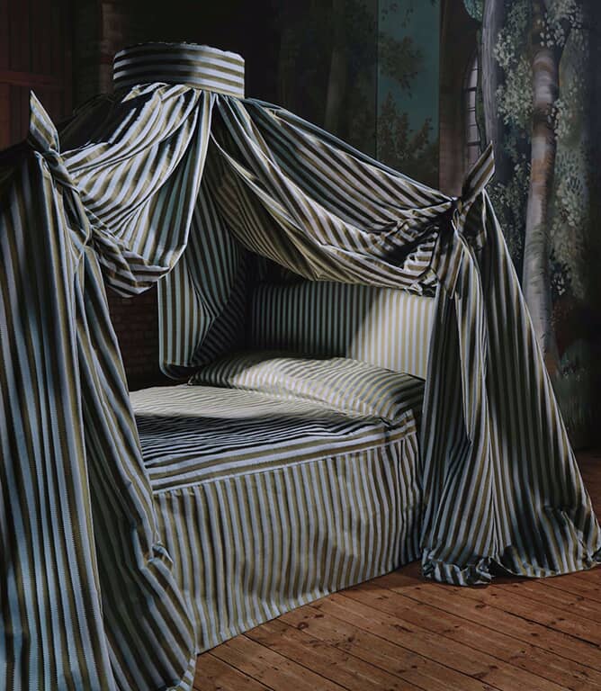 Sanderson Regency Aperigon Fabric / Nut / Alabaster