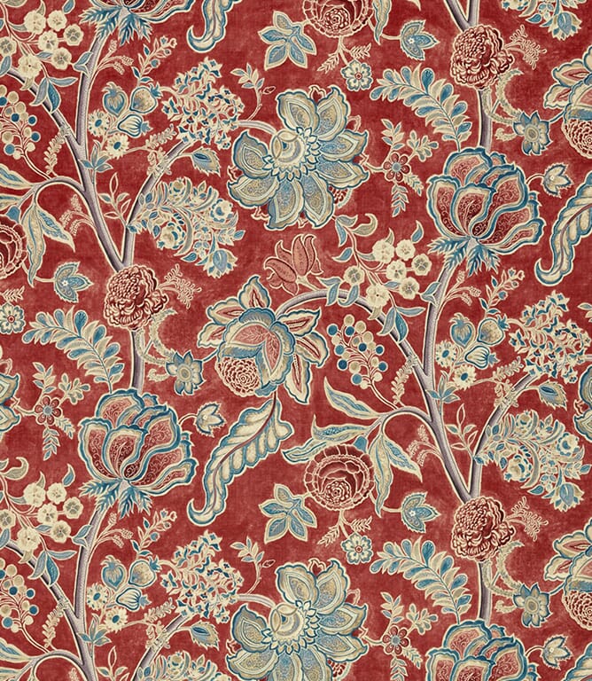 Ruby / Teal Shalimar Fabric