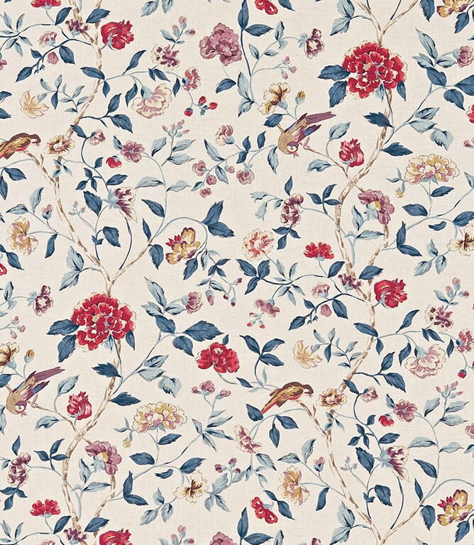Indigo / Ruby Sissinghurst Fabric