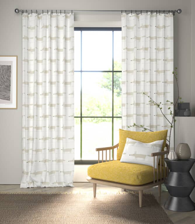 Scion Midi Fox Fabric / Snow