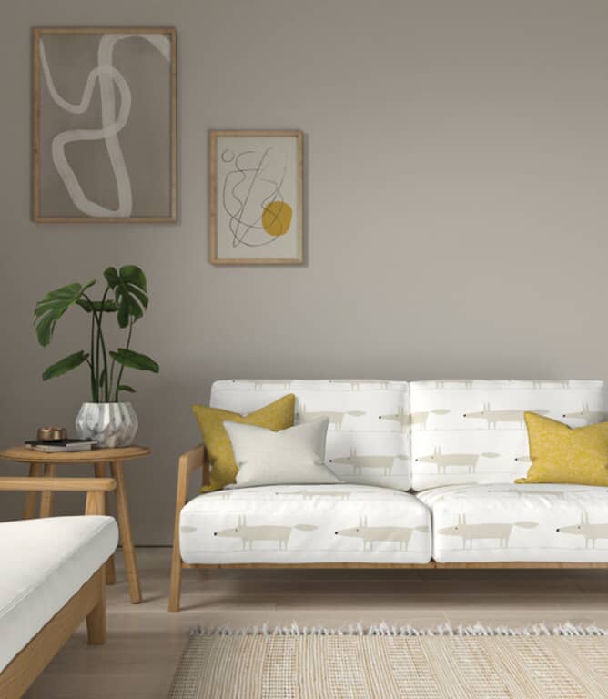 Scion Midi Fox Fabric / Snow