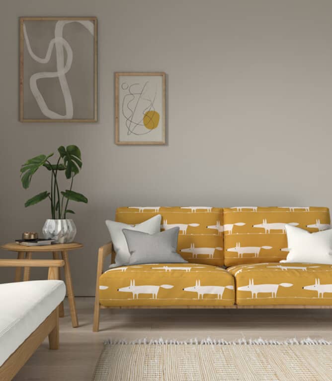 Scion Midi Fox Fabric / Chai