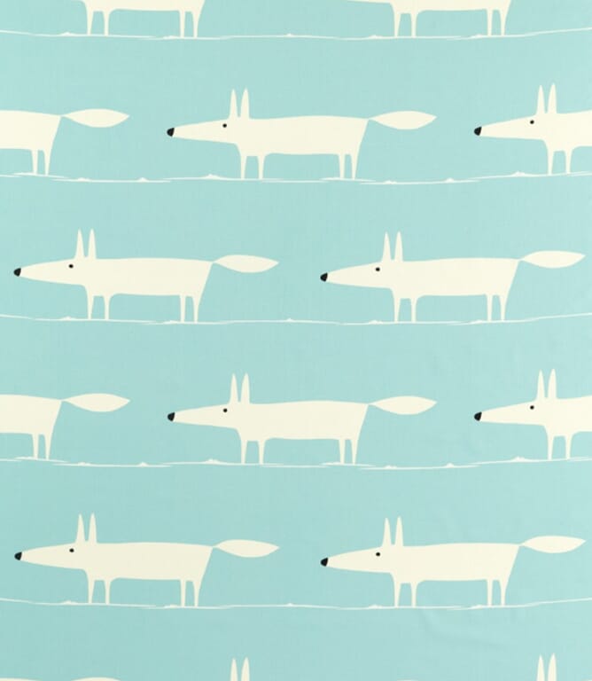 Sky Mr Fox Fabric