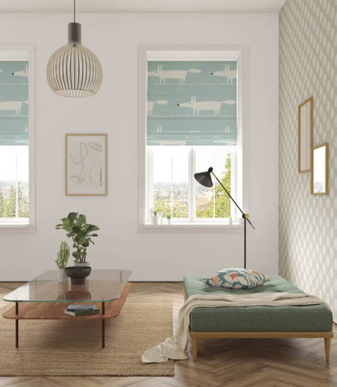 Scion Mr Fox Fabric / Sky