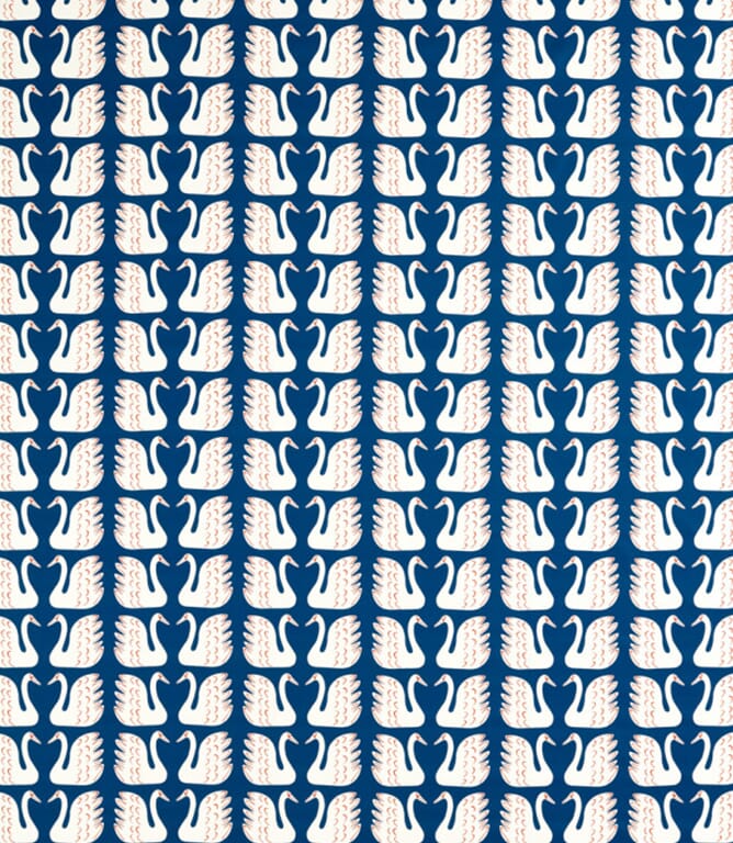 Denim Swim Swam Swan Fabric