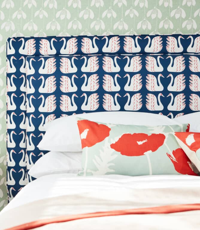 Scion Swim Swam Swan Fabric / Denim