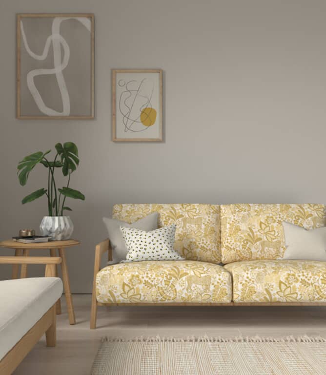 Scion Rumble In The Jungle Fabric / Pebble / Chai