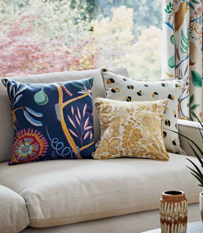 Scion Rumble In The Jungle Fabric / Pebble / Chai