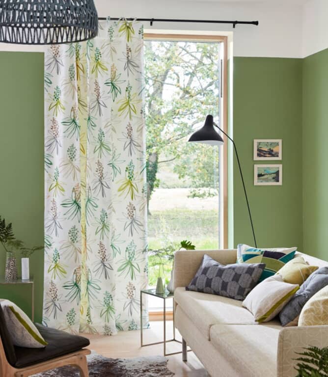 Scion Tillandsia Fabric / Papaya / Honey