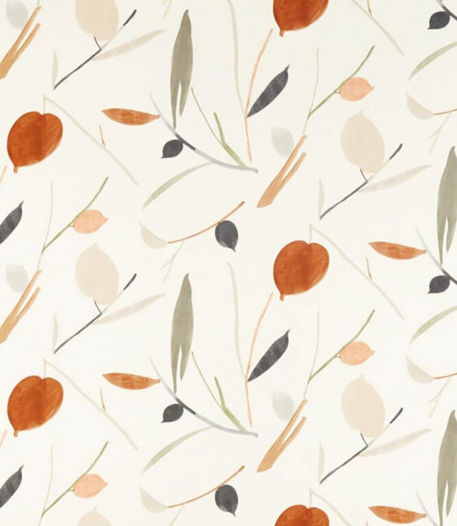 Spice / Raffia Oxalis Fabric