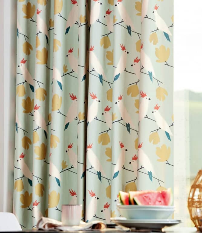 Scion Love Birds Fabric / Blush