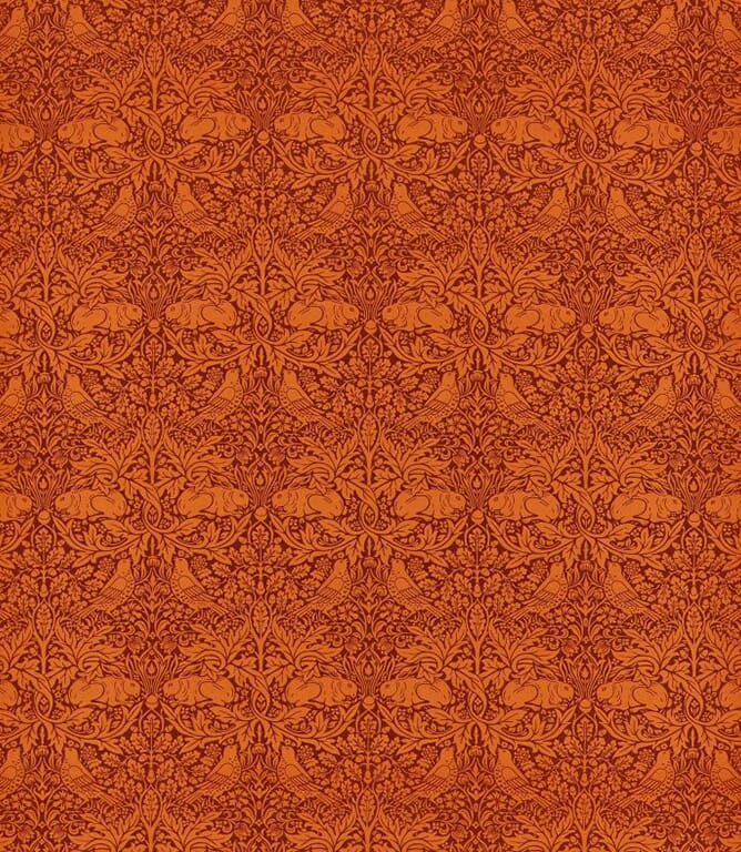 Burnt Orange Brer Rabbit Fabric