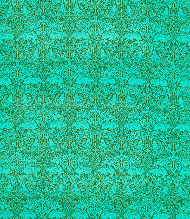 Olive / Turquoise Brer Rabbit Fabric