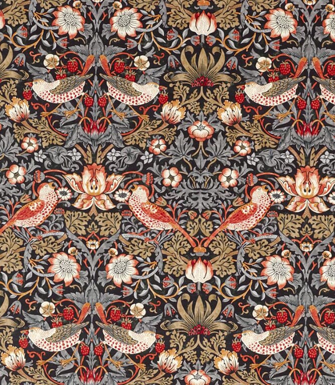 Old Fashioned Strawberry Thief Fabric