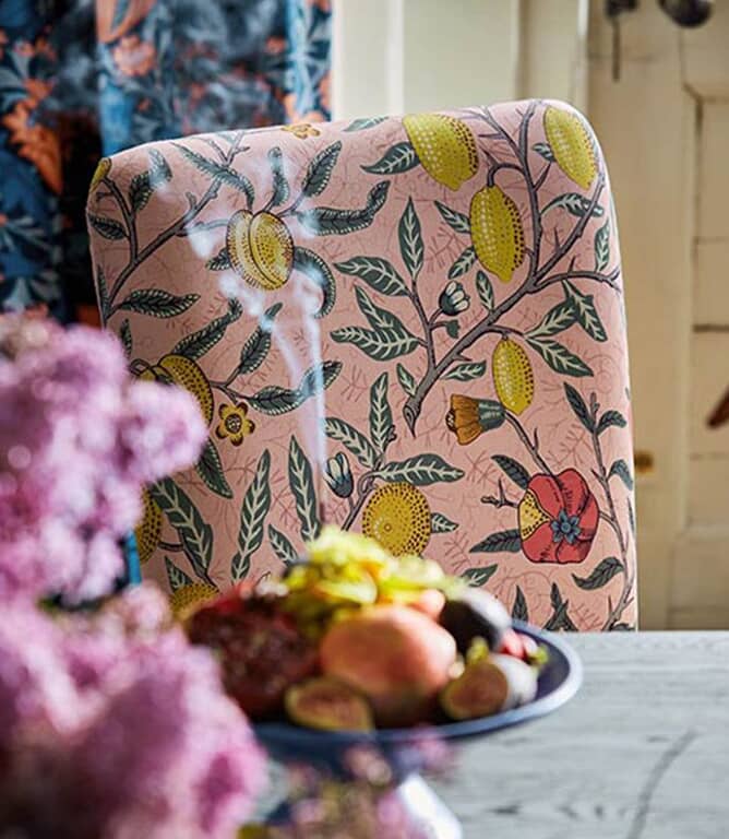 Morris & Co Fruit Fabric / Stardust