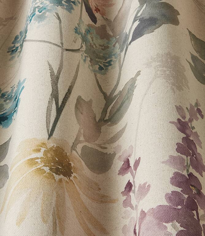 iLiv Wild Garden Linen Fabric / Sky
