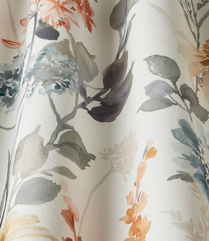 iLiv Wild Garden Cotton Fabric / Coral