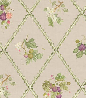 Fig Trellis Fabric / Taupe