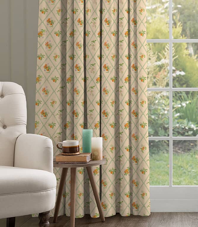 Voyage Maison Peach Trellis Fabric / Melba