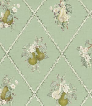 Pear Trellis Fabric / Verdure