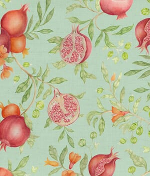 Pomegranate Grove Fabric / Oasis Pomegranate Grove Fabric / Oasis