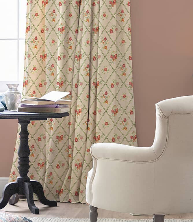 Voyage Maison Pomegranate Trellis Fabric / Cream