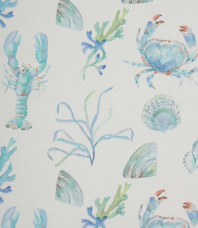 Oceanic Treasures Outdoor Fabric / Aqua