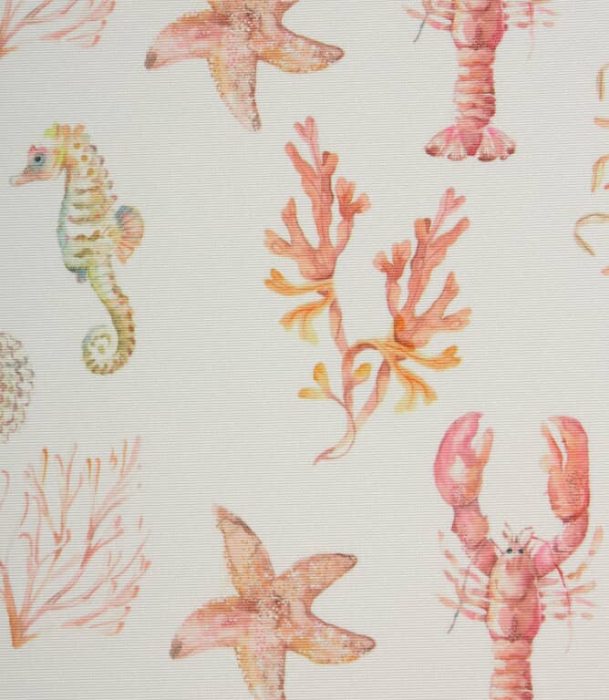 Oceanic Treasures Outdoor Fabric / Coral