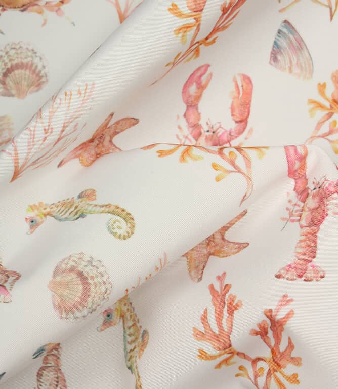 Oceanic Treasures Outdoor Fabric / Coral