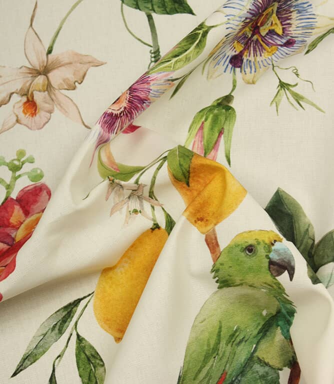 Paradis Outdoor Fabric / White