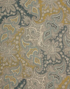 Paisley Garden Fabric / Duck Egg / Indigo Paisley Garden Fabric / Duck Egg / Indigo