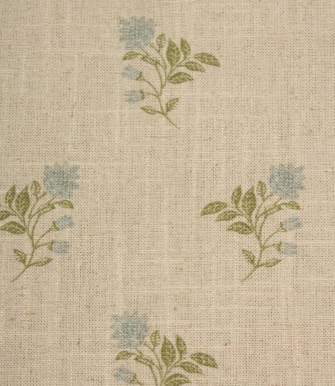 Meadow Blossom Fabric / Steel Blue / Sage Green