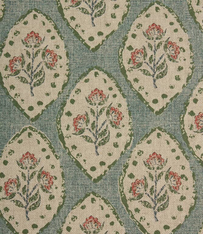 Fleur De Lune Fabric / Indigo