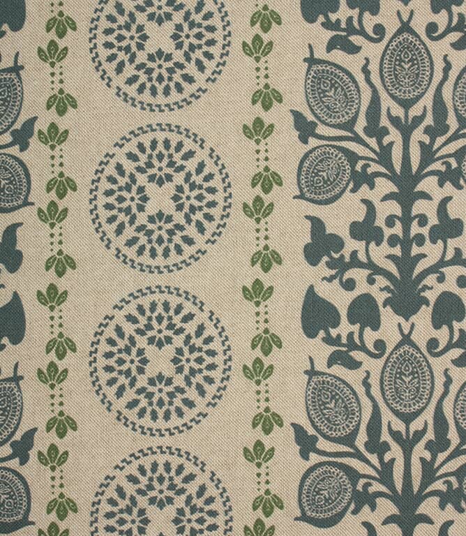 Novelli Fabric / Indigo / Sap Green