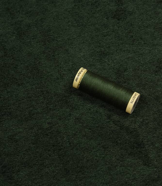 Whittington Velvet FR Fabric / Bottle Green