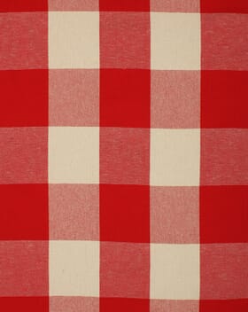 Aldsworth Chunky Check Fabric / Red Aldsworth Chunky Check Fabric / Red